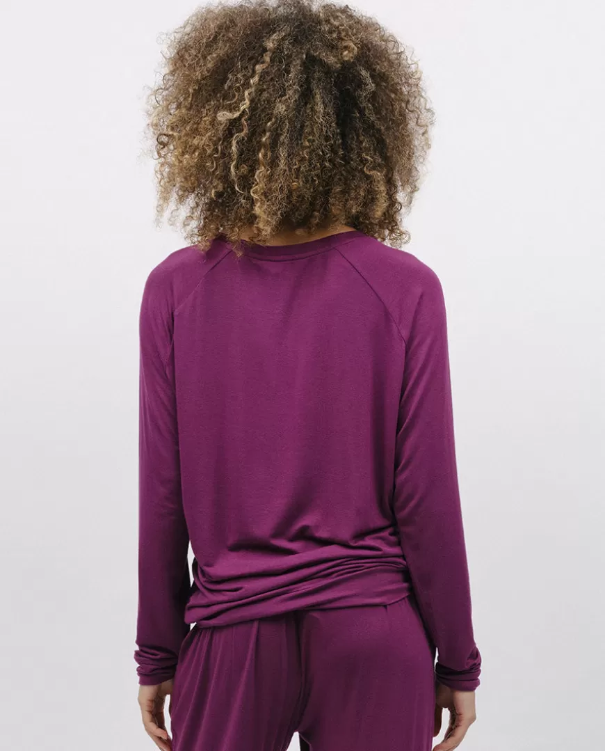 Magenta Slouch Jersey Pyjama Top^Cyberjammies Shop