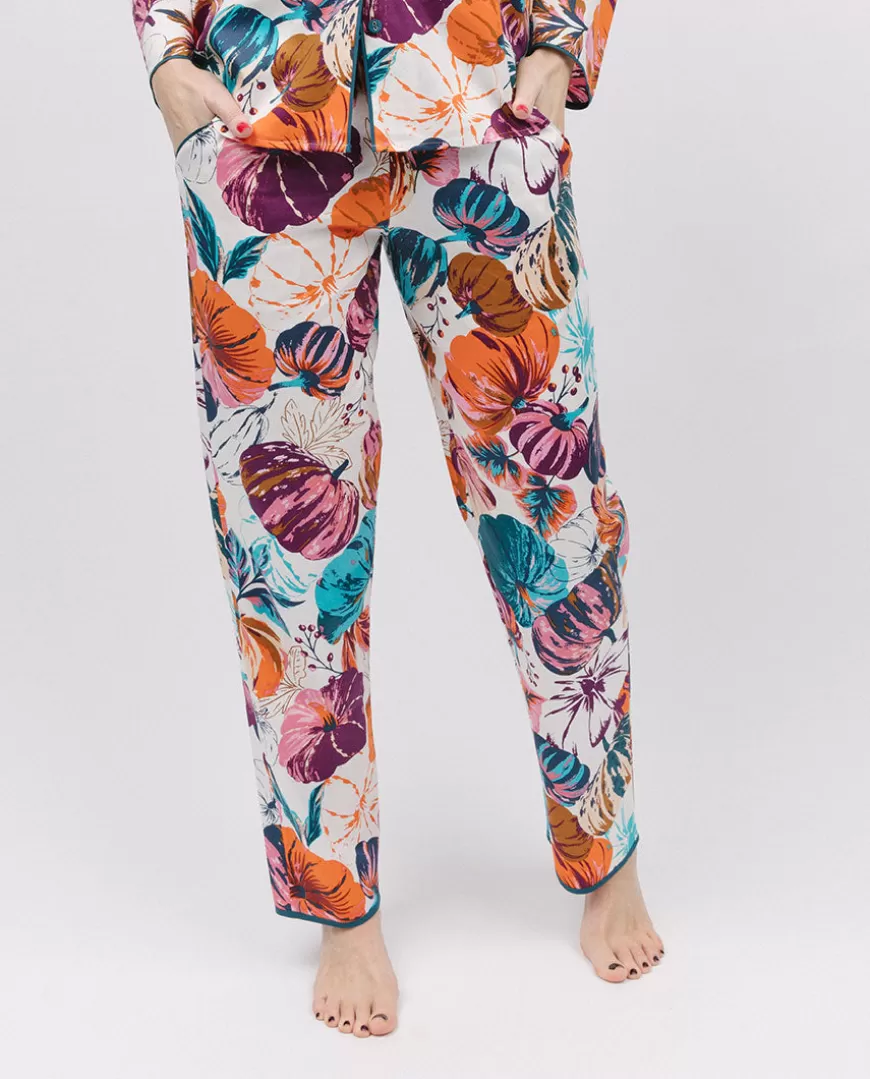 Maple Pumpkin Print Pyjama Bottoms^Cyberjammies Fashion