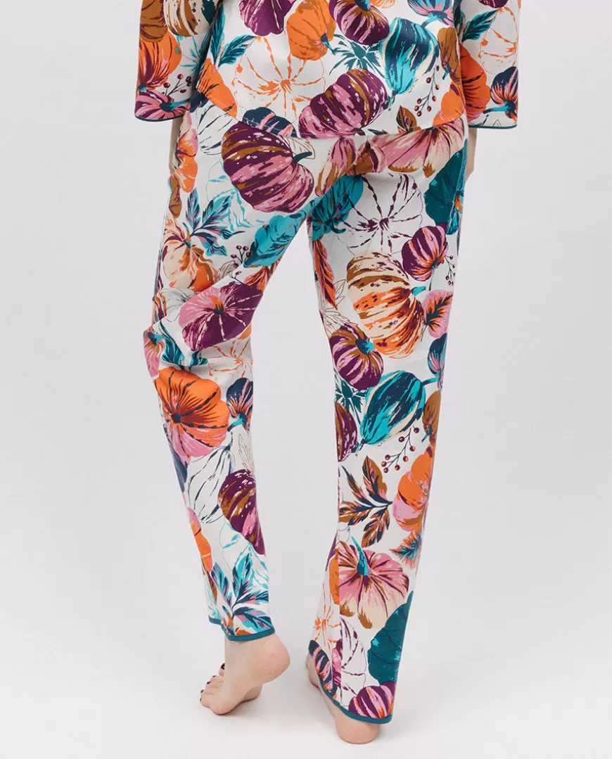 Maple Pumpkin Print Pyjama Bottoms^Cyberjammies Fashion