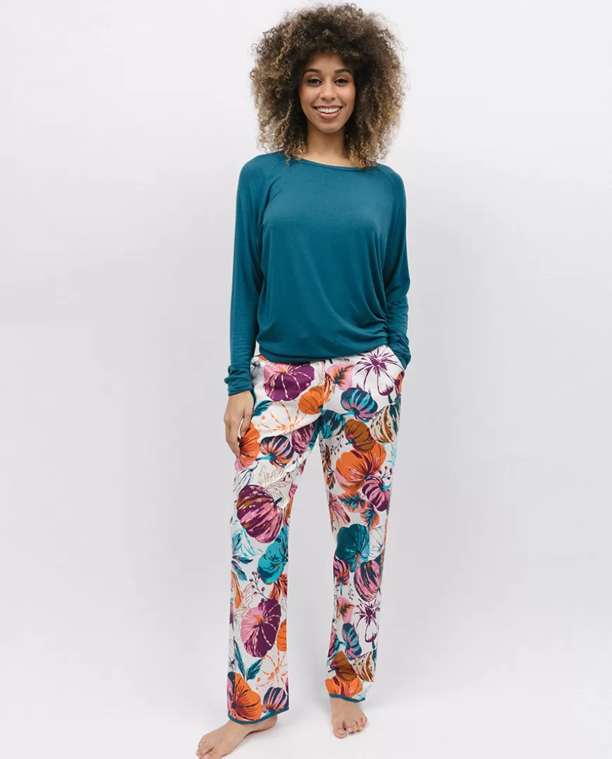Maple Slouch Jersey Top And Pumpkin Print Pyjama Set^Cyberjammies Hot