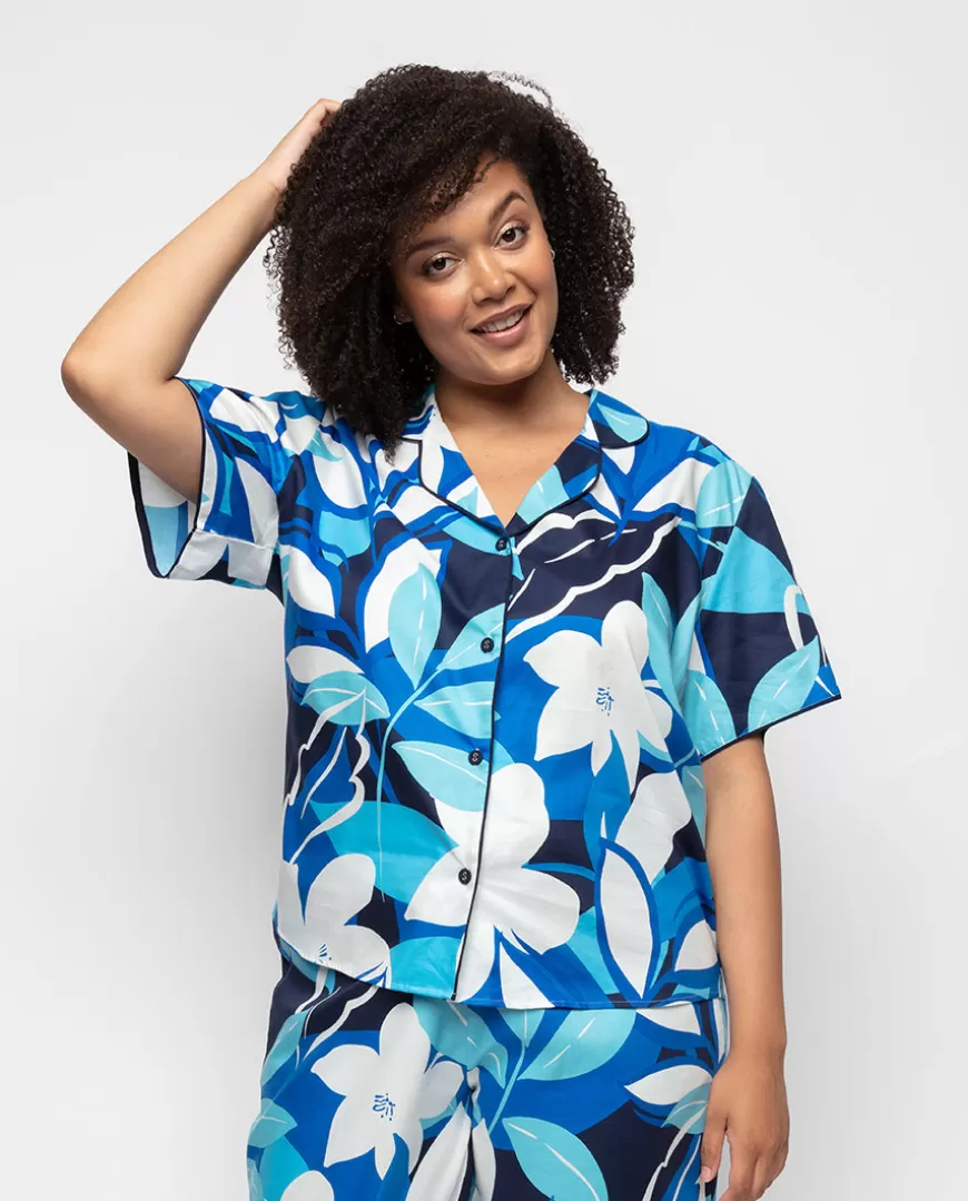 Marie Floral Print Pyjama Top^Cyberjammies Discount