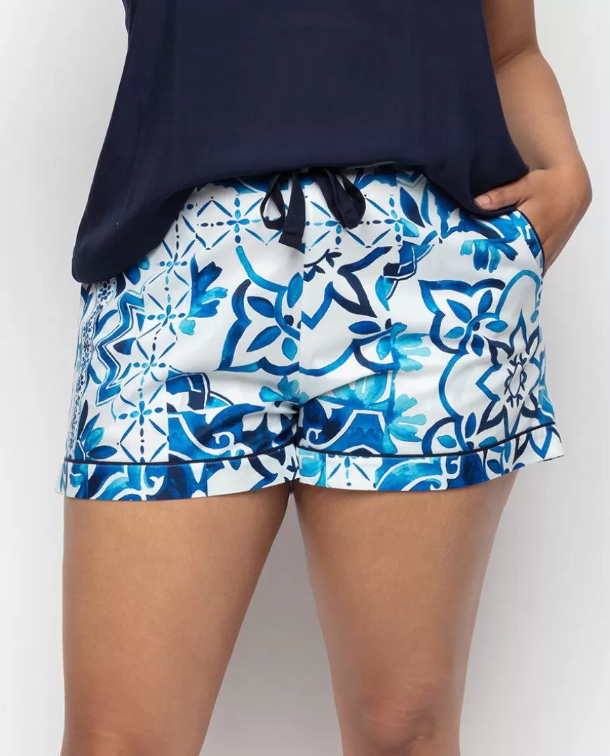 Marie Tile Print Shorts^Cyberjammies Sale