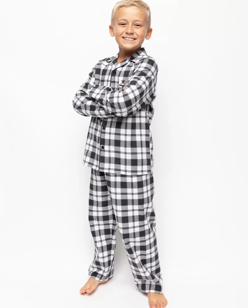 Mason Boys Check Pyjama Set^Cyberjammies Shop