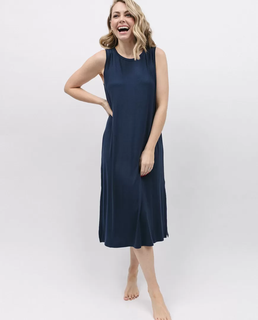 Navy Jersey Long Nightdress^Cyberjammies Best Sale