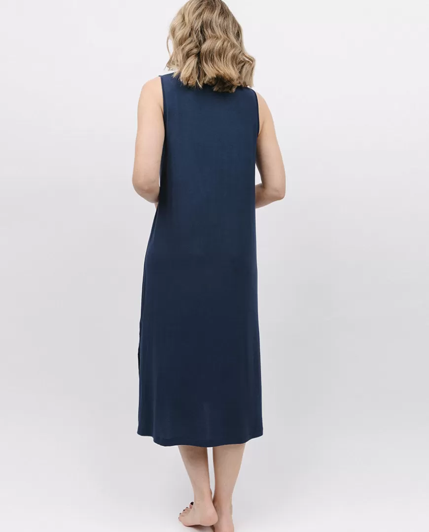 Navy Jersey Long Nightdress^Cyberjammies Best Sale