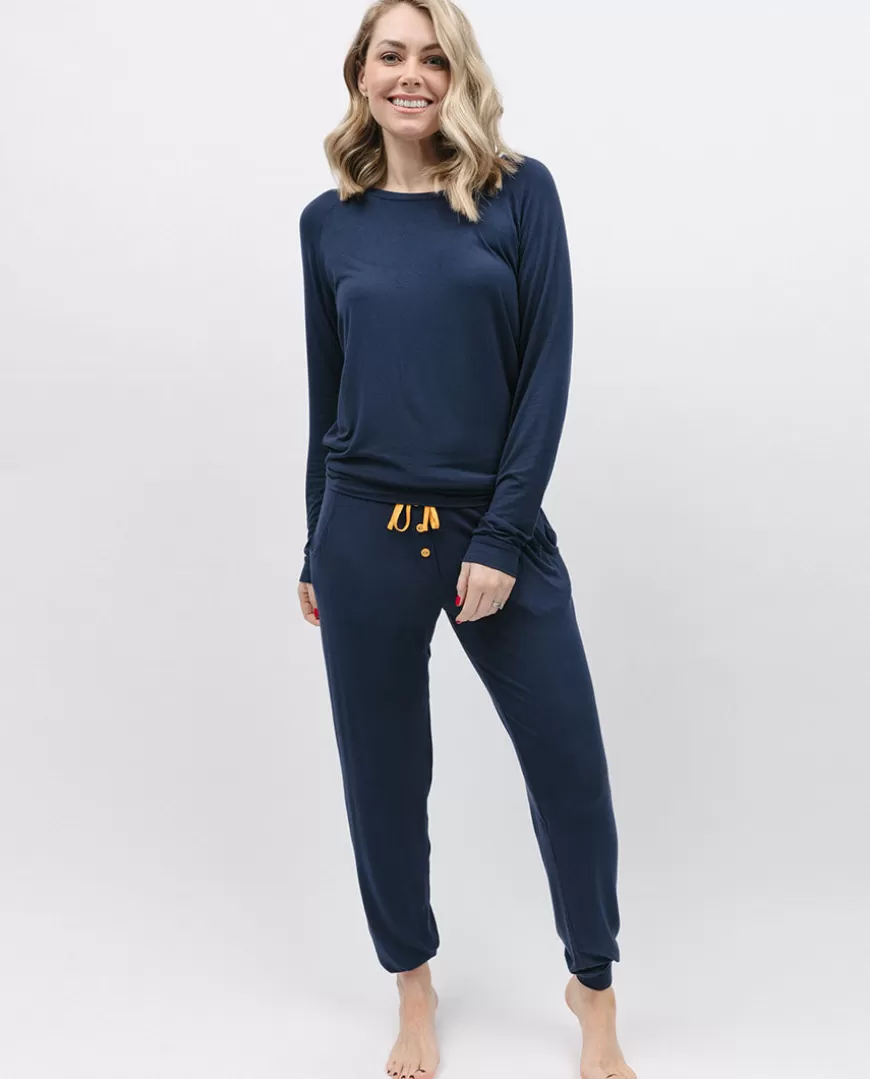 Navy Slouch Jersey Pyjama Set^Cyberjammies Clearance
