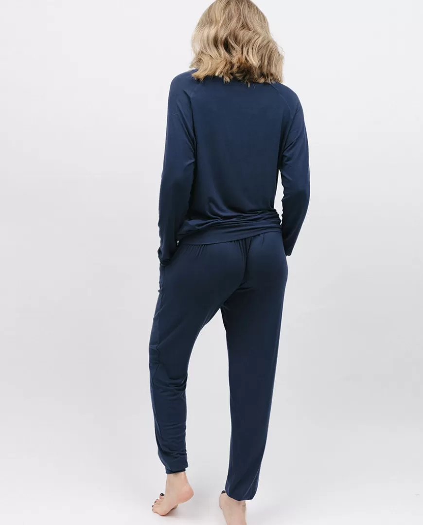Navy Slouch Jersey Pyjama Set^Cyberjammies Clearance