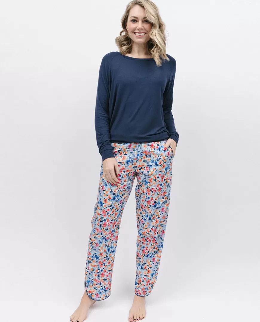 Navy Slouch Jersey Pyjama Top^Cyberjammies Best