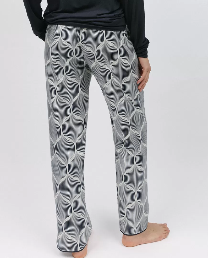 Nicole Geo Print Pyjama Bottoms^Cyberjammies New