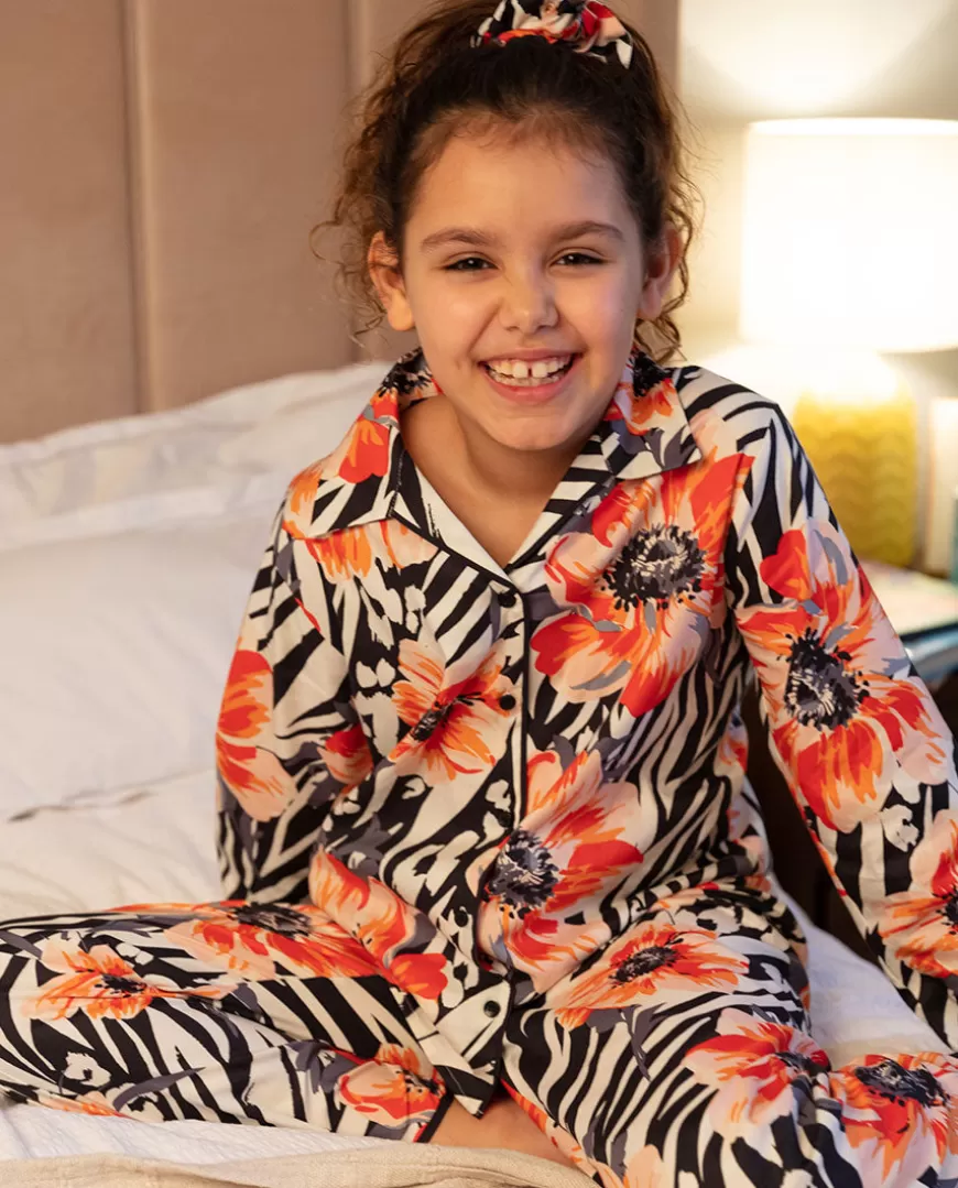 Nicole Girls Animal Floral Print Pyjama Set^Cyberjammies Flash Sale