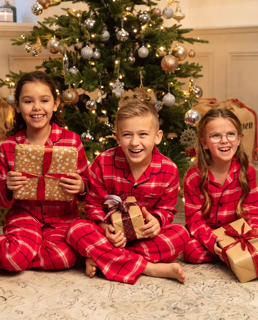 Noel Kids Unisex Super Cosy Check Pyjama Set^Cyberjammies Fashion