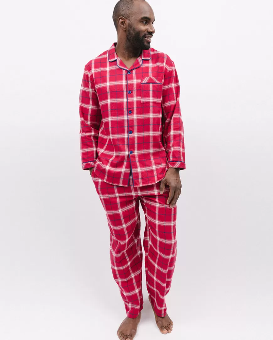 Noel Mens Super Cosy Check Pyjama Set^Cyberjammies Cheap