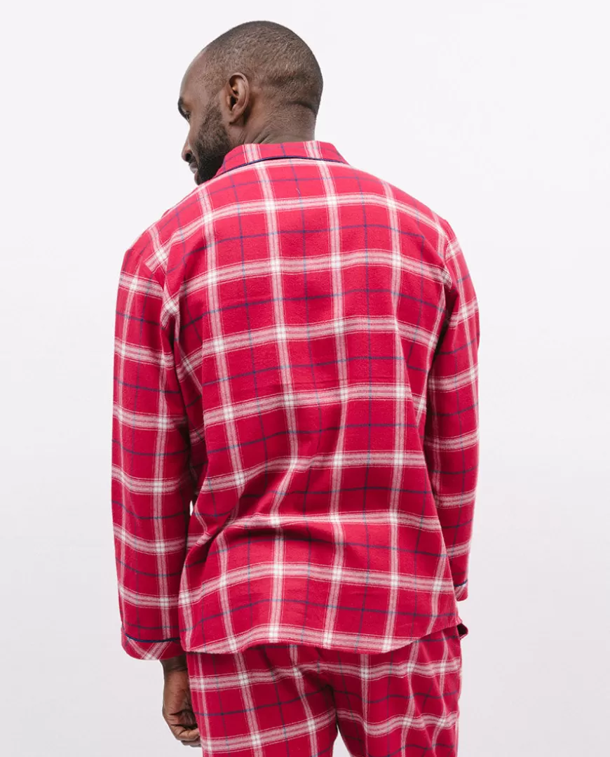 Noel Mens Super Cosy Check Pyjama Top^Cyberjammies Cheap