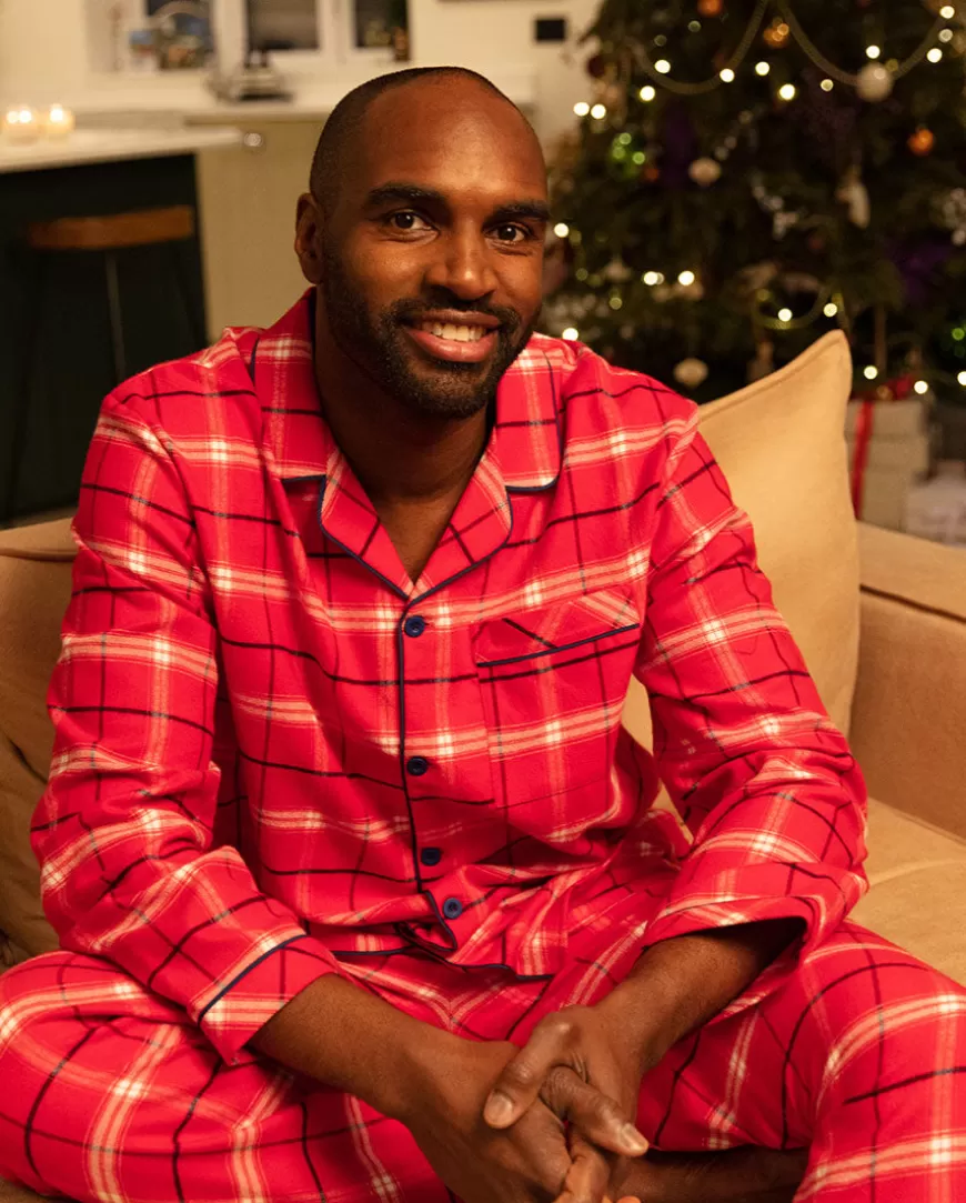 Noel Mens Super Cosy Check Pyjama Top^Cyberjammies Cheap