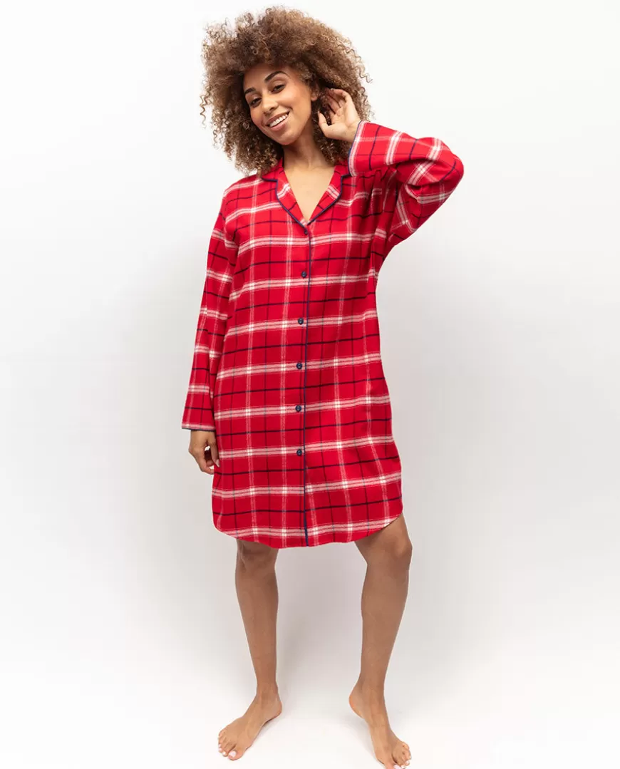 Noel Super Cosy Check Nightshirt^Cyberjammies Hot