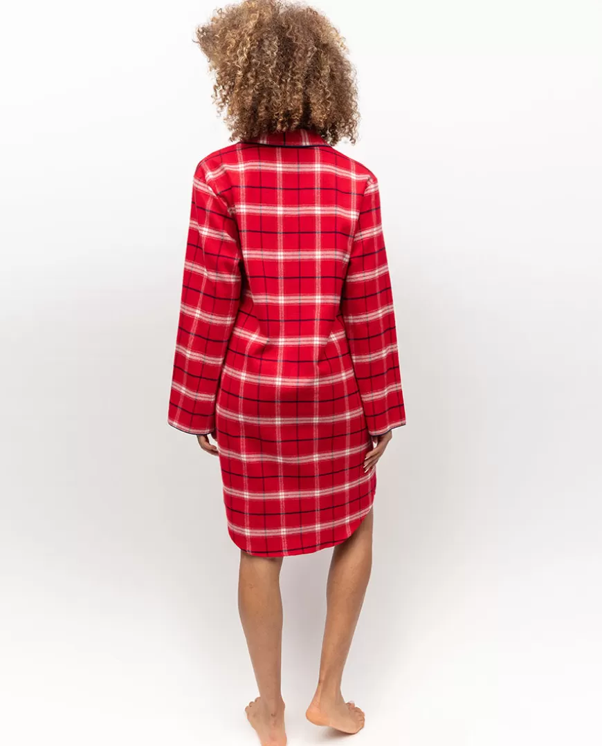 Noel Super Cosy Check Nightshirt^Cyberjammies Hot