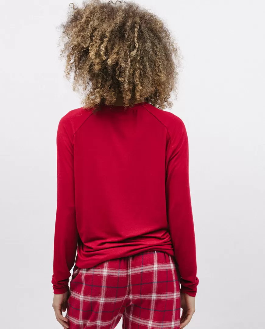 Red Slouch Jersey Pyjama Top^Cyberjammies Hot