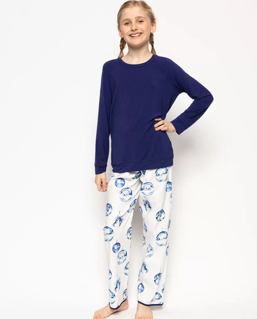 Riley Jersey Top And Bauble Print Pyjama Set^Cyberjammies Hot