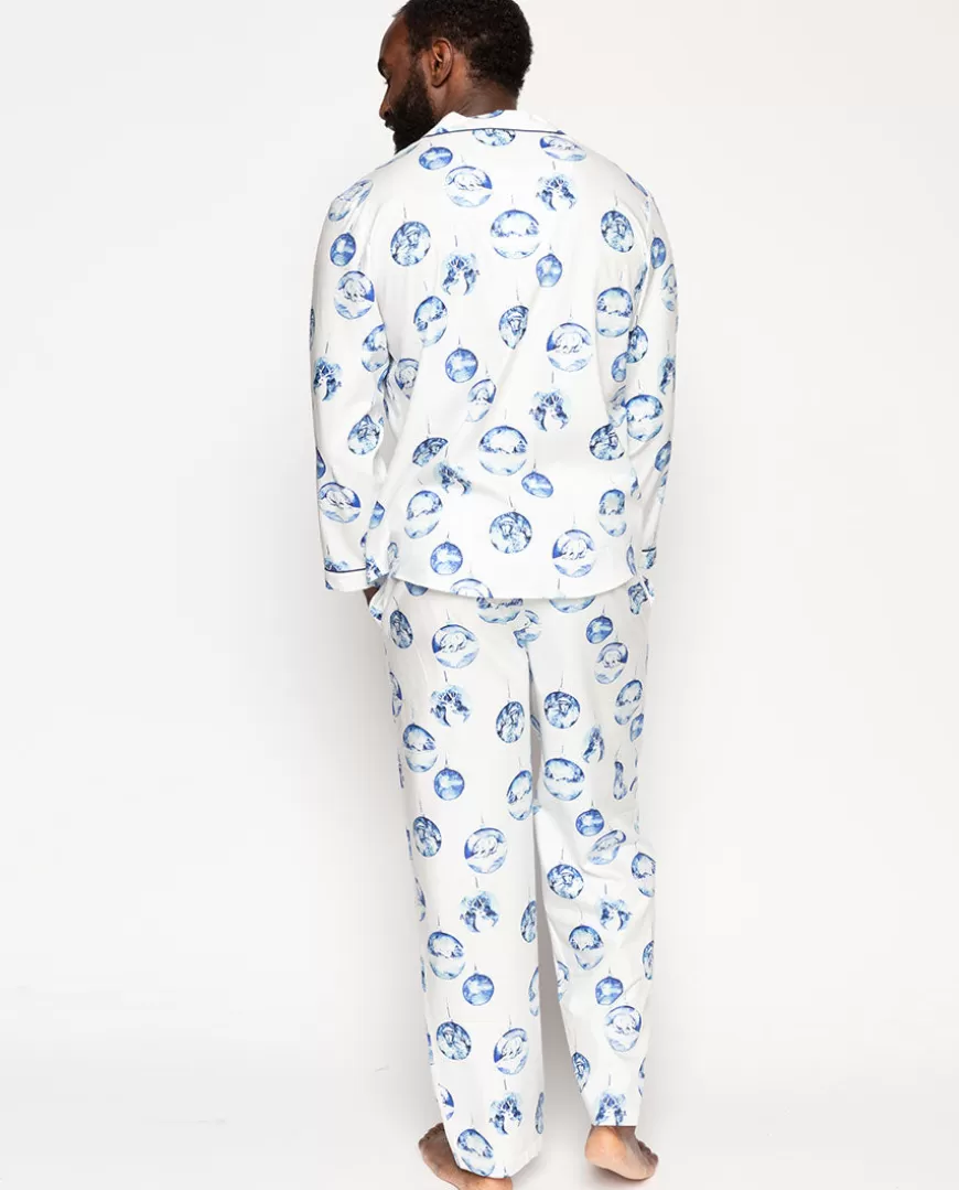 Riley Men Bauble Print Pyjama Set^Cyberjammies Discount