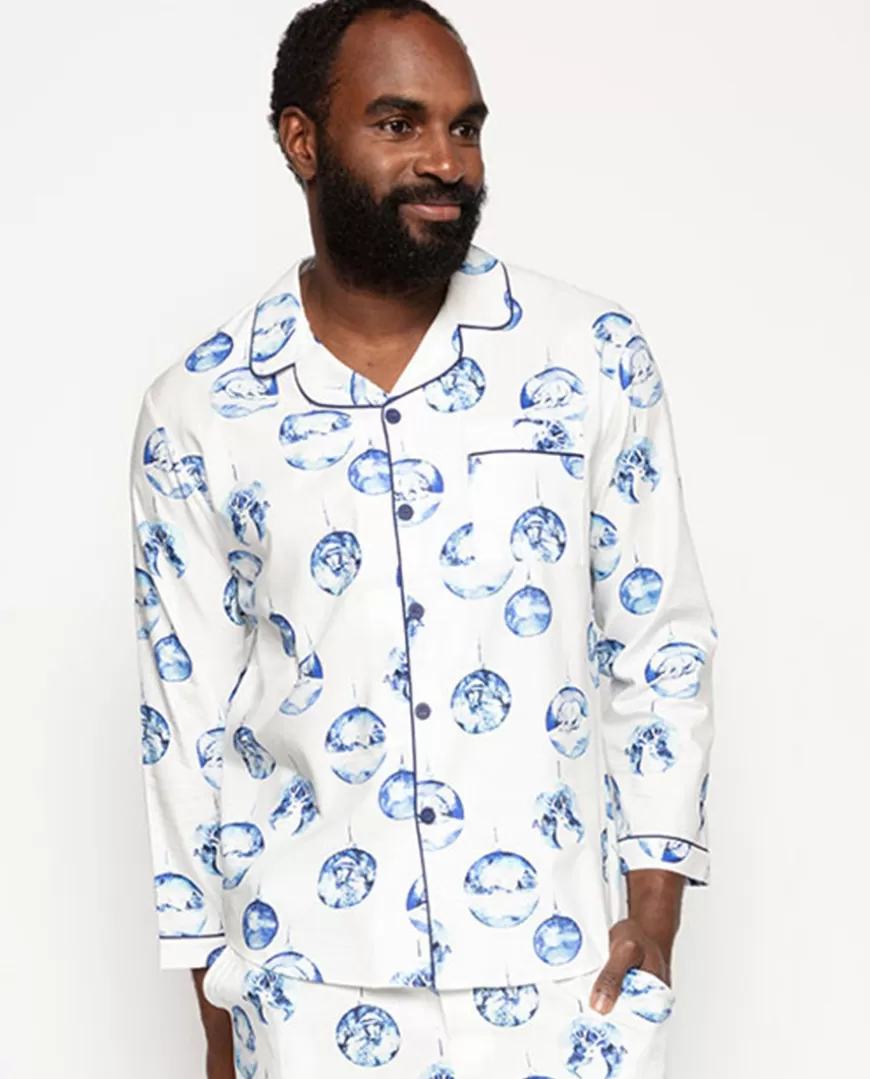 Riley Mens Bauble Print Pyjama Top^Cyberjammies Flash Sale