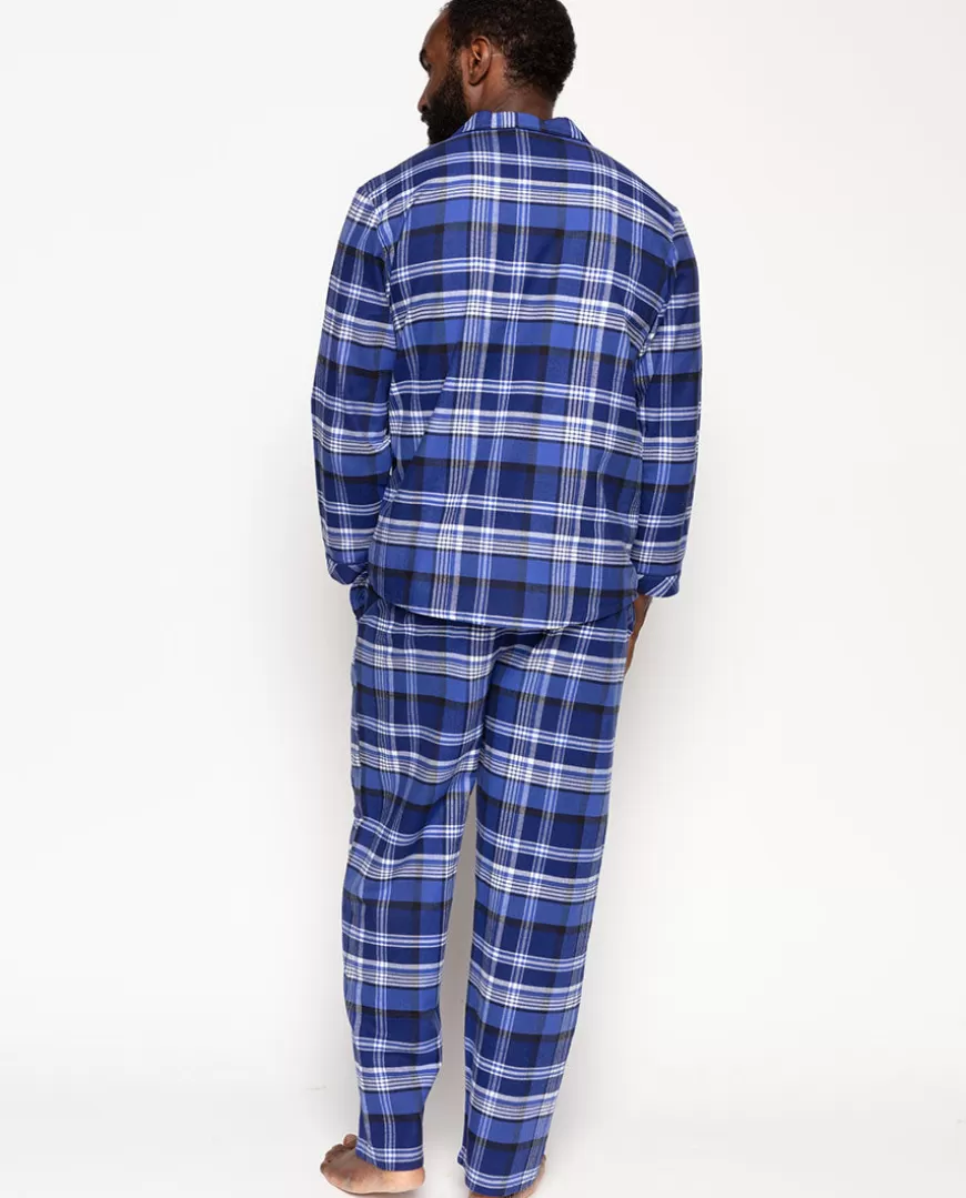 Riley Mens Brushed Check Pyjama Set^Cyberjammies Fashion