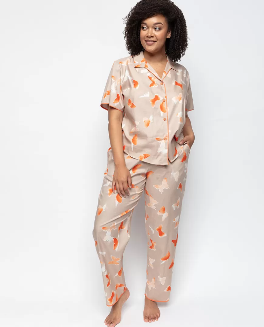 Sage Butterfly Print Pyjama Set^Cyberjammies Sale
