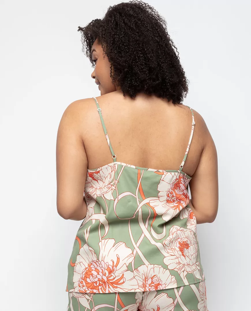 Sage Floral Print Cami^Cyberjammies Cheap