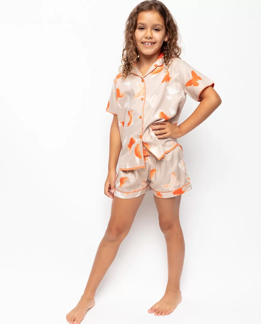 Sage Girls Butterfly Print Shorty Set^Cyberjammies Best Sale