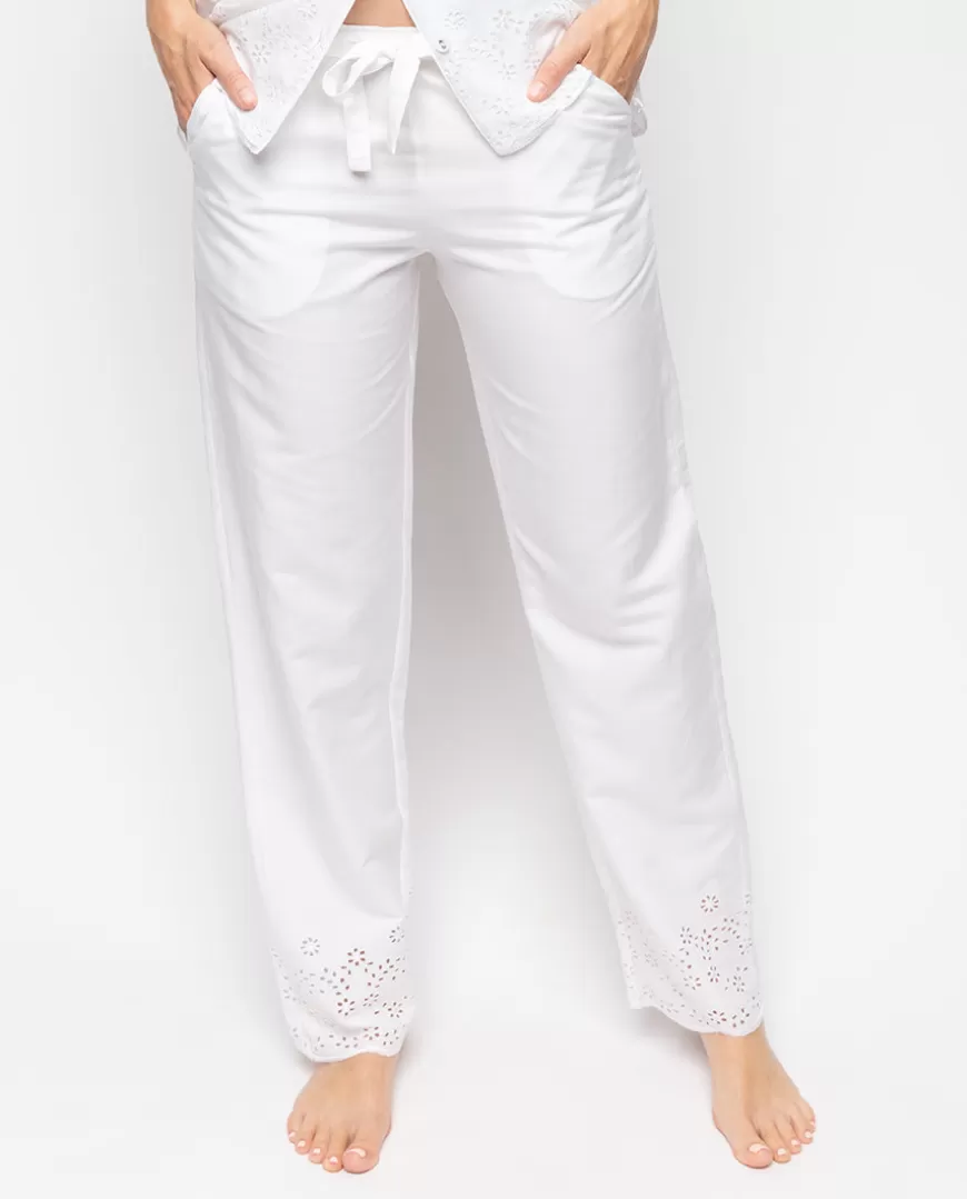 Saskia Embroidered Pyjama Bottoms^Cyberjammies Online