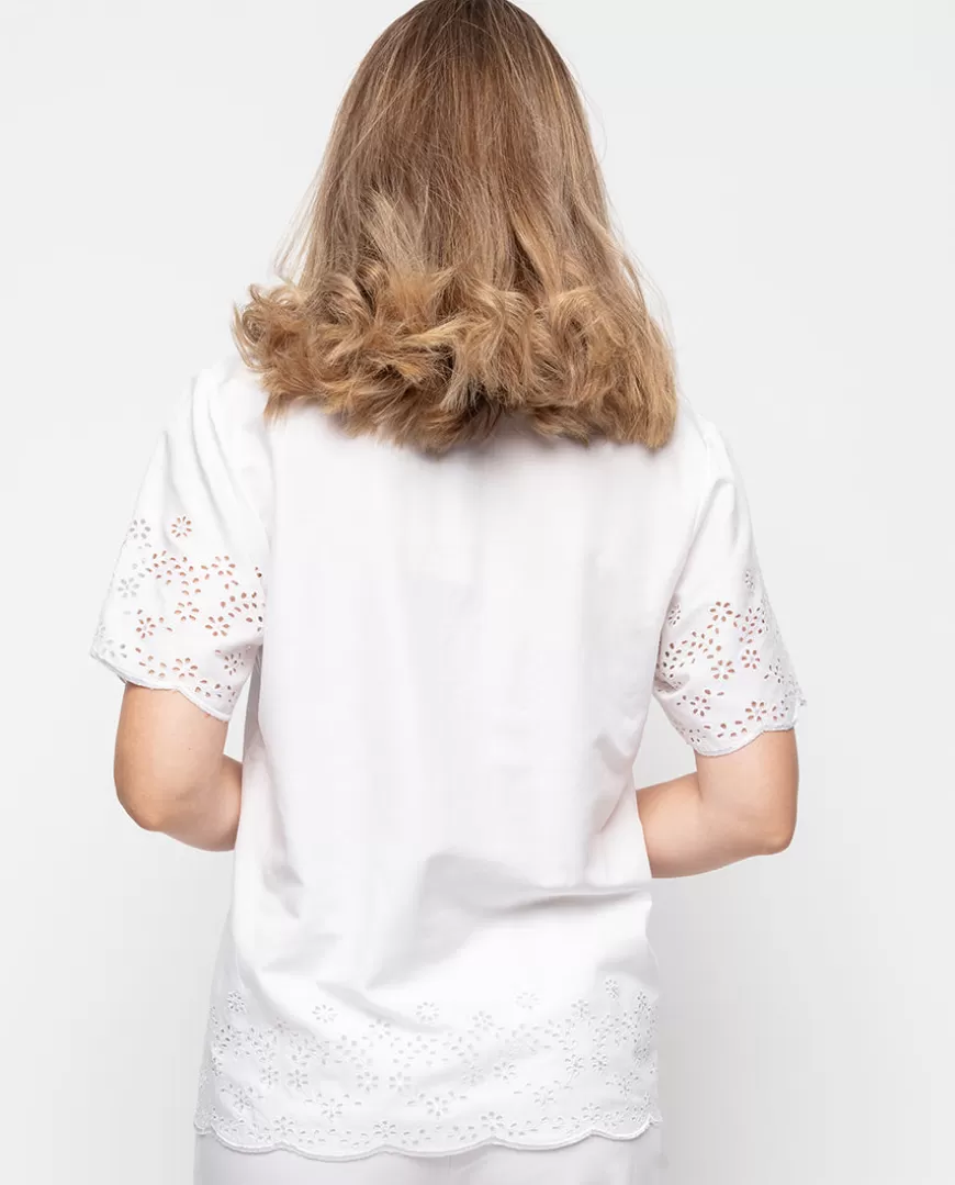 Saskia Embroidered Pyjama Top^Cyberjammies Outlet