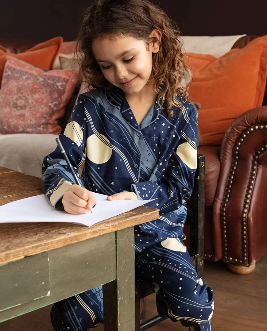 Skye Blue Celestial Print Pyjama Set^Cyberjammies Store