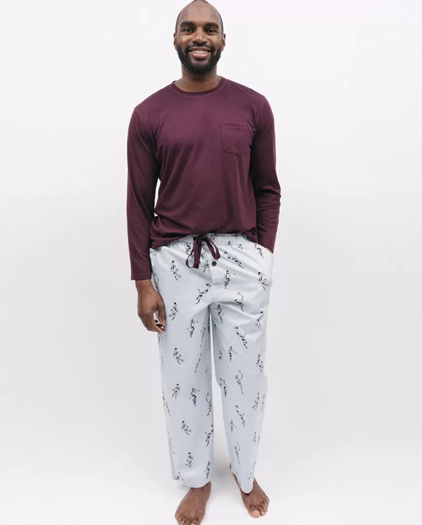 Spencer Mens Jersey T-Shirt And Football Print Pyjama Set^Cyberjammies Hot