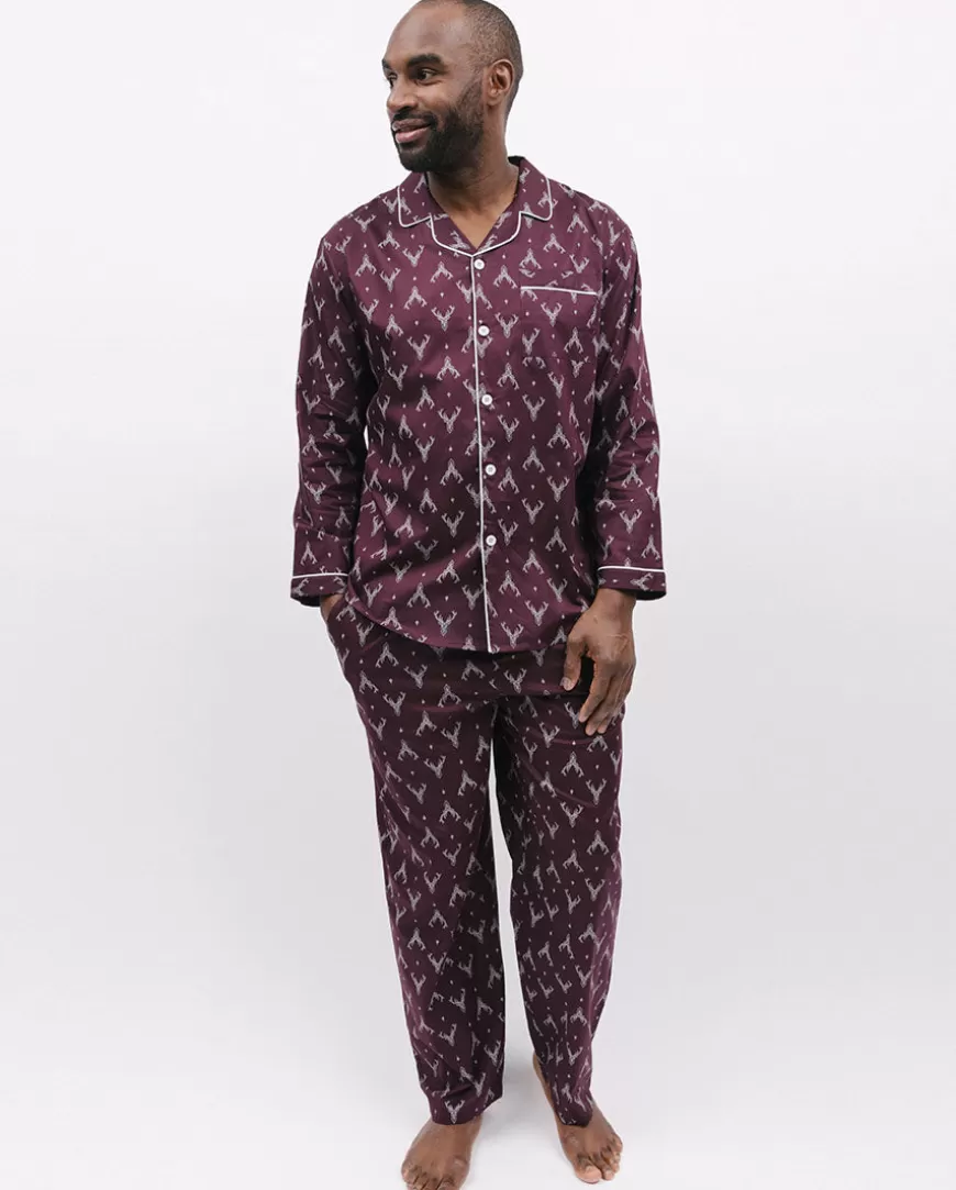 Spencer Mens Stag Print Pyjama Set^Cyberjammies Hot