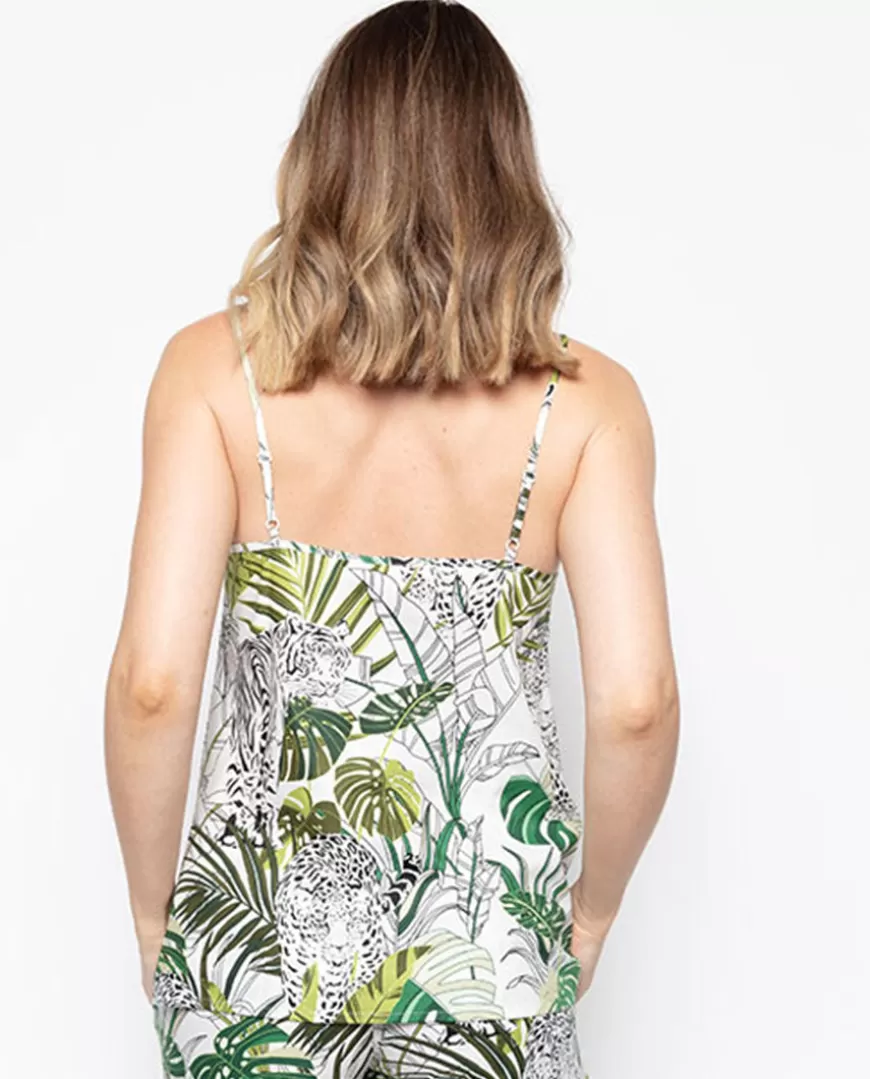 Tamsin Leopard Palm Leaf Print Cami^Cyberjammies Sale