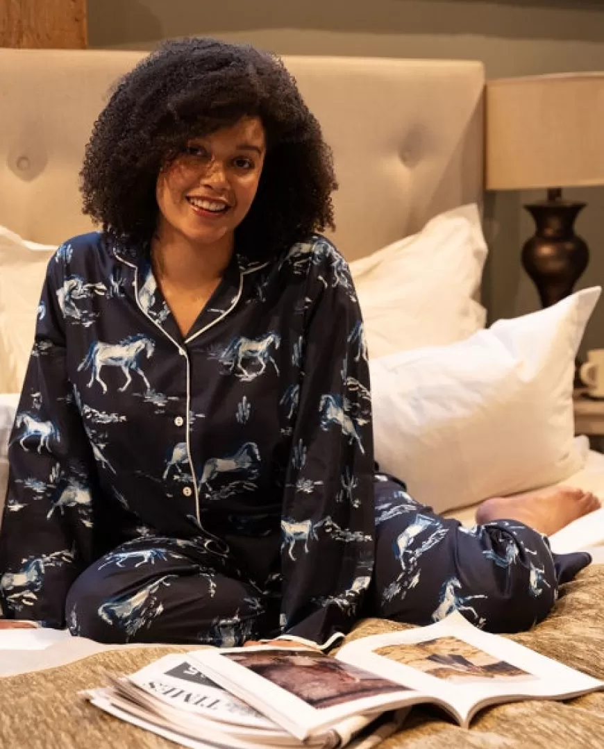 Verity Horse Print Pyjama Set^Cyberjammies Outlet