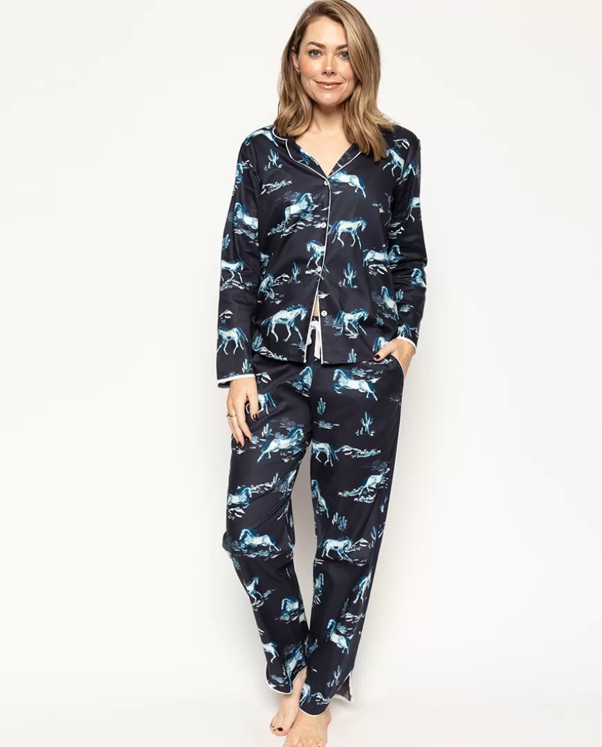 Verity Horse Print Pyjama Set^Cyberjammies Outlet