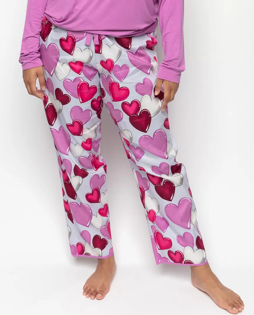 Viola Heart Print Pyjama Bottoms^Cyberjammies Discount