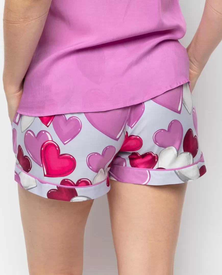 Viola Heart Print Shorts^Cyberjammies New