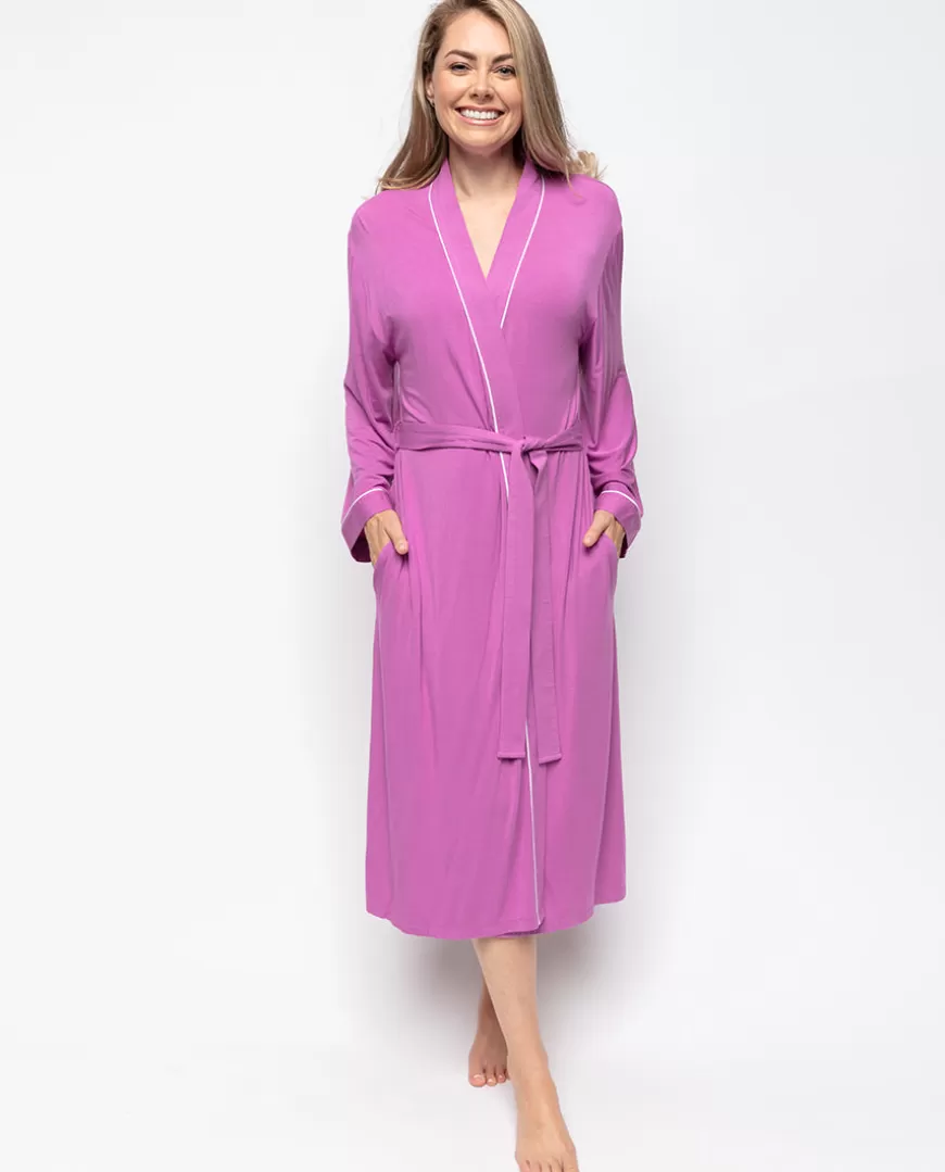 Viola Jersey Long Dressing Gown^Cyberjammies Cheap