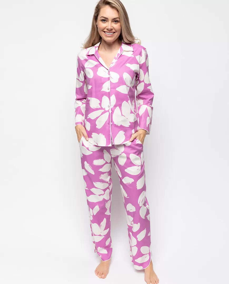 Viola Womens Petal Print Pyjama Set^Cyberjammies Discount