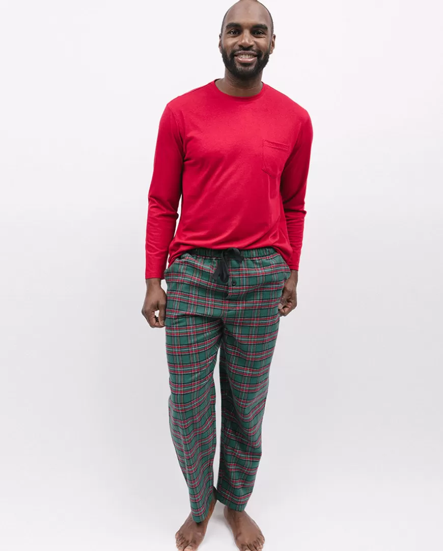 Whistler Mens Jersey T-Shirt And Super Cosy Check Pyjama Set^Cyberjammies Cheap
