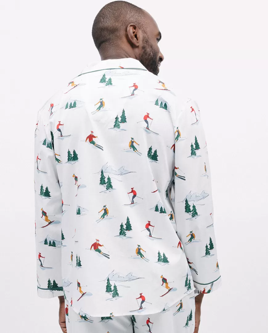 Whistler Mens Ski Print Pyjama Top^Cyberjammies Best