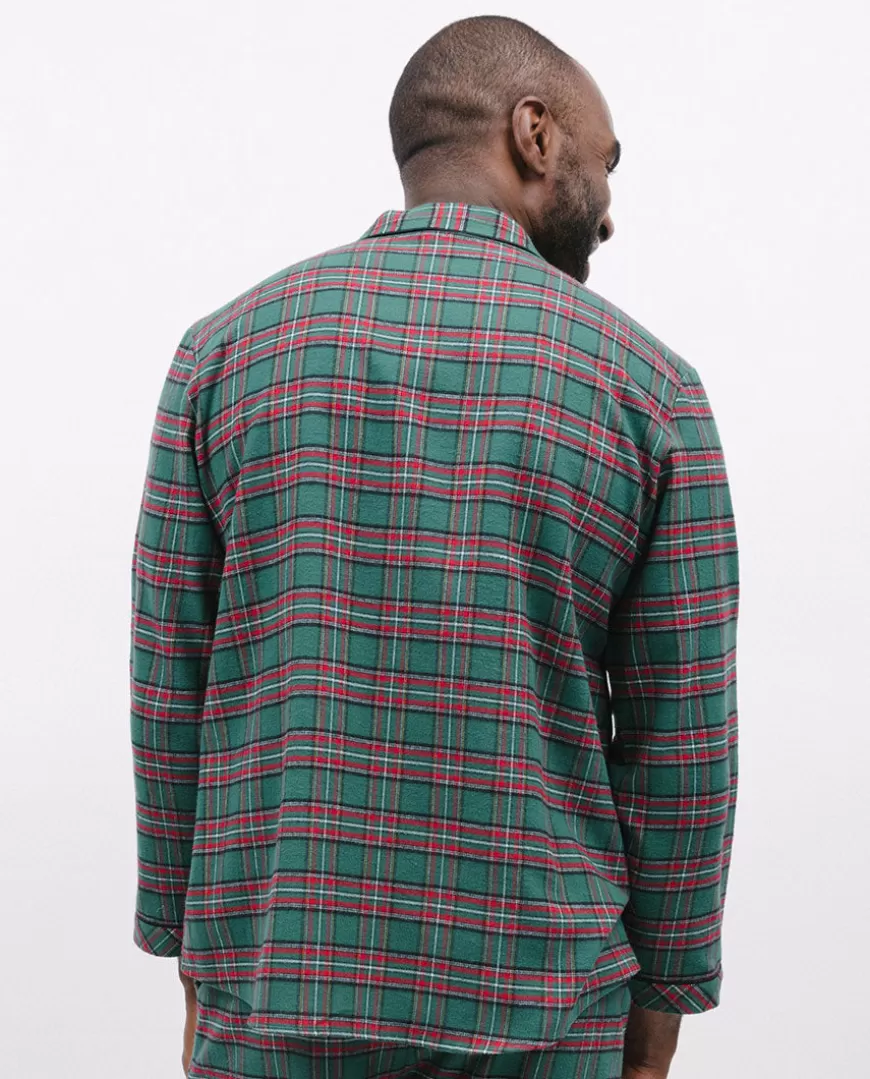 Whistler Mens Super Cosy Check Pyjama Top^Cyberjammies New