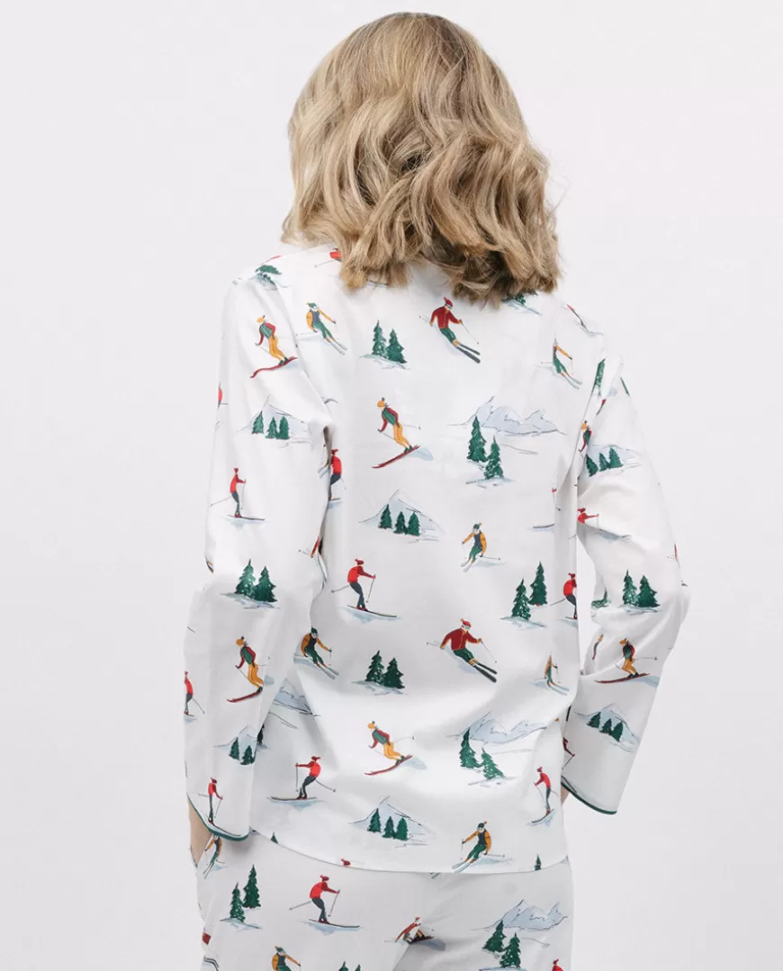 Whistler Womens Ski Print Pyjama Top^Cyberjammies Fashion