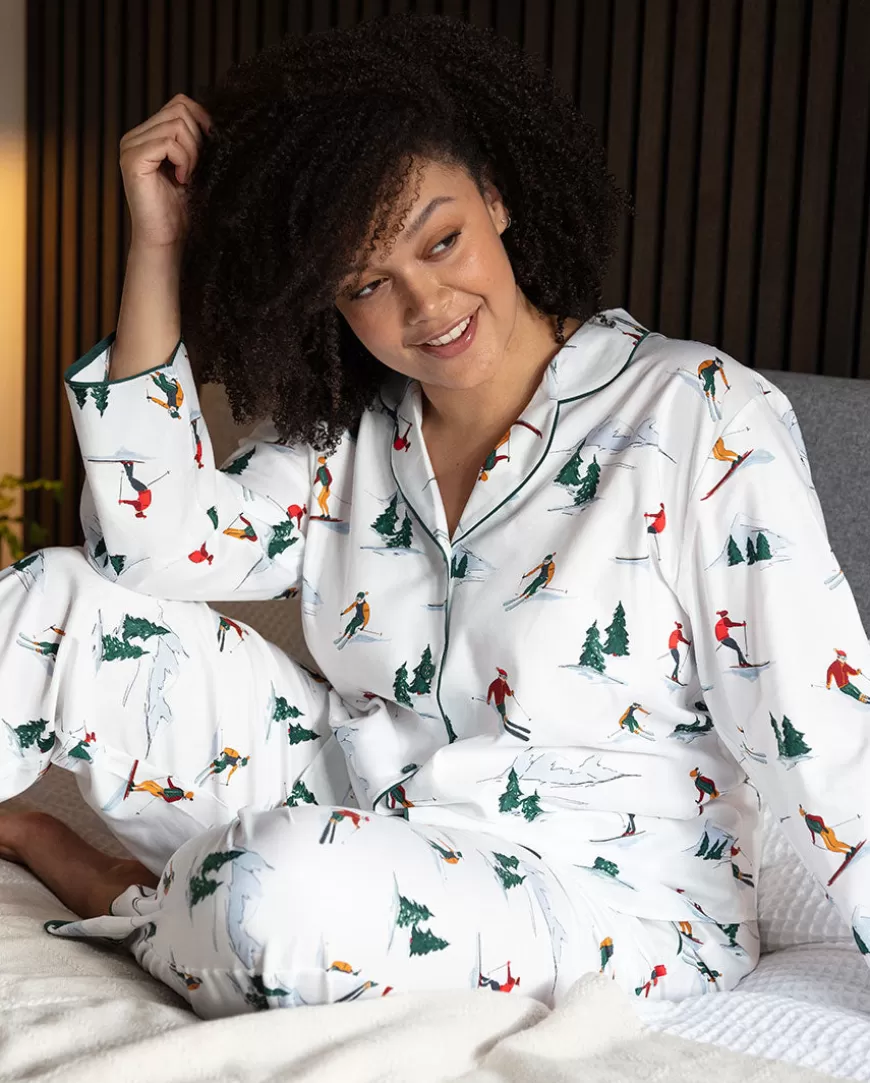 Whistler Womens Ski Print Pyjama Top^Cyberjammies Fashion