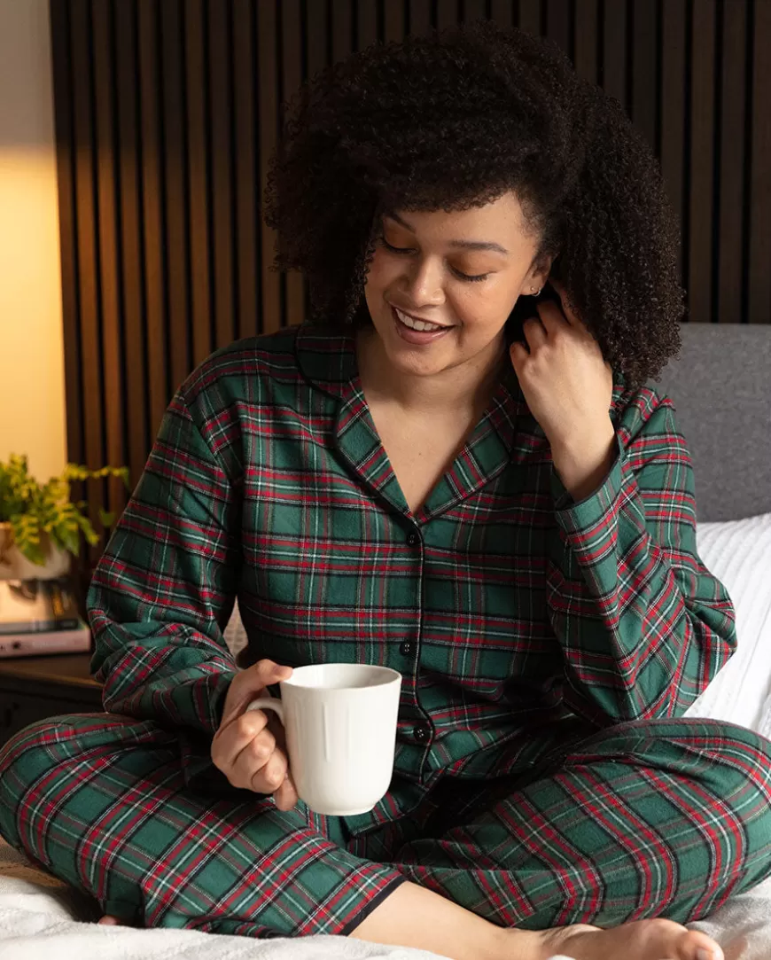 Whistler Womens Super Cosy Check Pyjama Set^Cyberjammies Best Sale