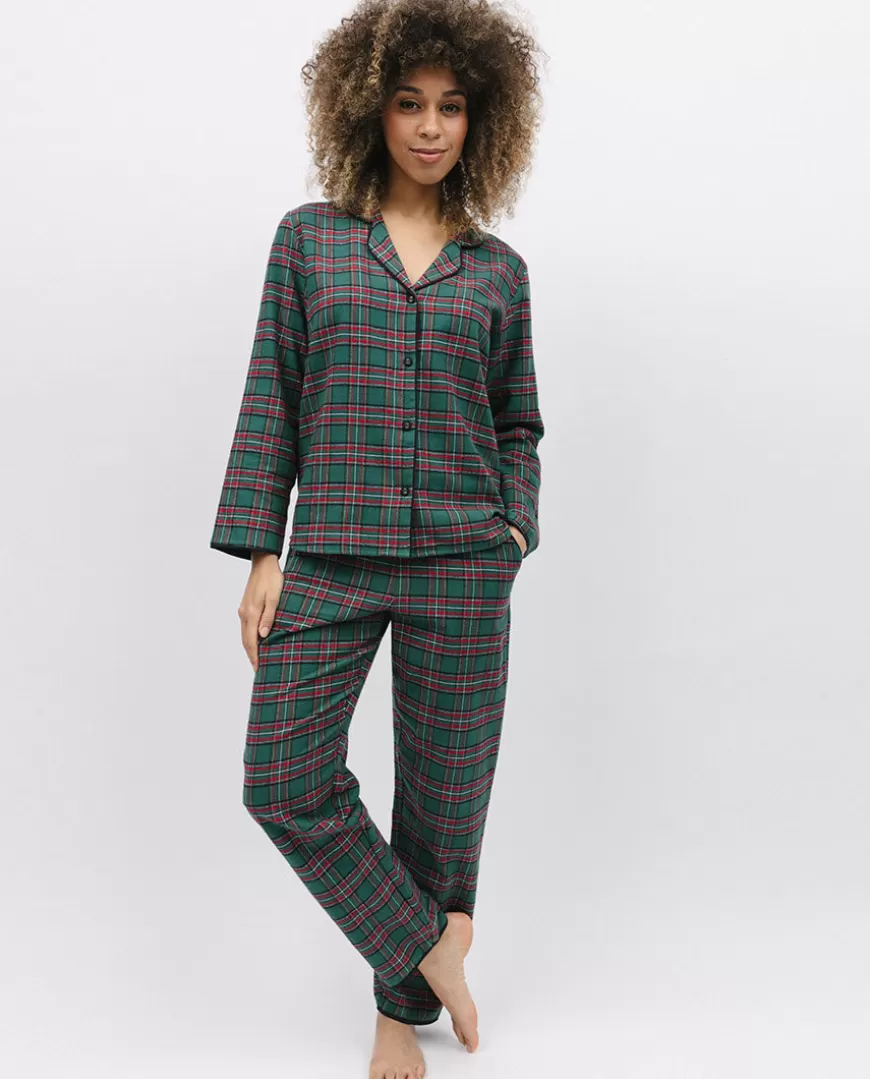 Whistler Womens Super Cosy Check Pyjama Set^Cyberjammies Best Sale