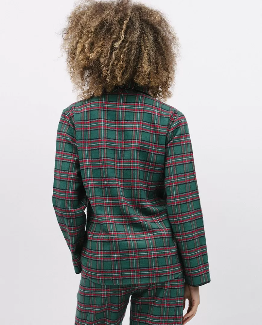 Whistler Womens Super Cosy Check Pyjama Top^Cyberjammies Flash Sale