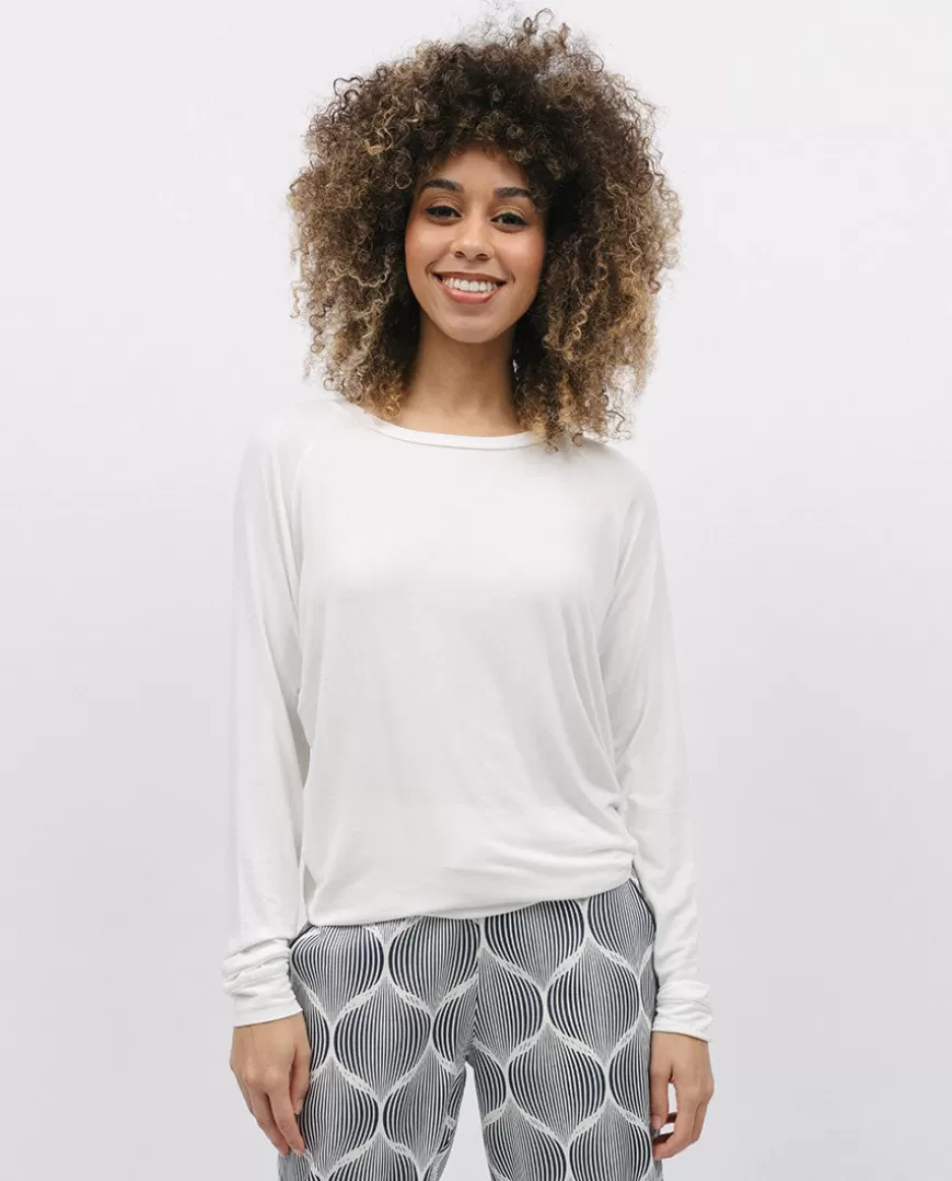 White Slouch Jersey Pyjama Top^Cyberjammies Cheap