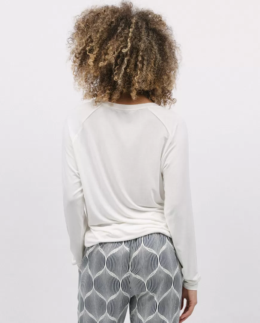 White Slouch Jersey Pyjama Top^Cyberjammies Cheap